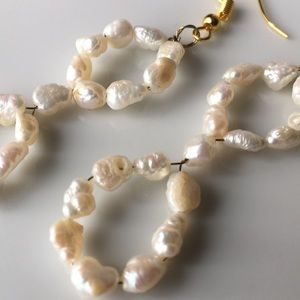 Fashion Jewelry Jewelry - Fresh water pearl dangle wired earrings Fashion Jewelry Jewelry - Fresh water pearl dangle wired earrings